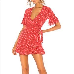 Privacy Please 'May' Red Polka Dot Mini Dress XXS